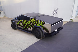 TESPLUS Custom Vinyl Wrap for Cybertruck - Graffiti Green