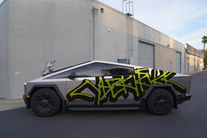 TESPLUS Custom Vinyl Wrap for Cybertruck - Graffiti Green