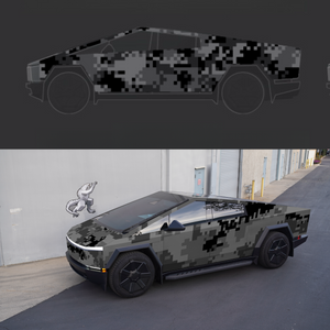 TESPLUS Custom Vinyl Wrap for Cybertruck - Digital Camo