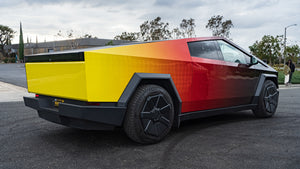 TESPLUS Custom Vinyl Wrap for Cybertruck - Gradient Sunburst