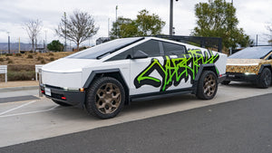 TESPLUS Custom Vinyl Wrap for Cybertruck - Graffiti Green