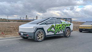 TESPLUS Custom Vinyl Wrap for Cybertruck - Graffiti Green