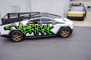 TESPLUS Custom Vinyl Wrap for Cybertruck - Graffiti Green