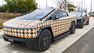 TESPLUS Custom Vinyl Wrap for Cybertruck - Houndstooth