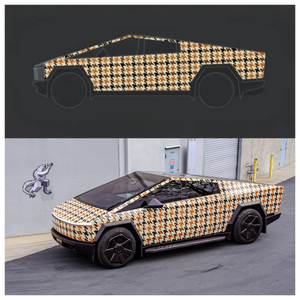 TESPLUS Custom Vinyl Wrap for Cybertruck - Houndstooth