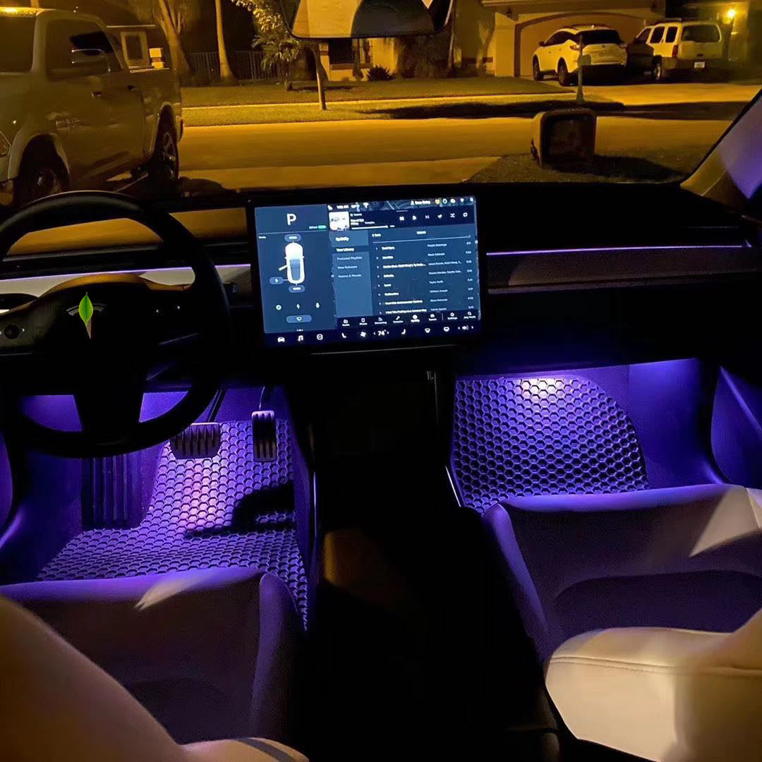 TPARTS Cabin Ambient Light for Tesla Purple(2PC/SET)